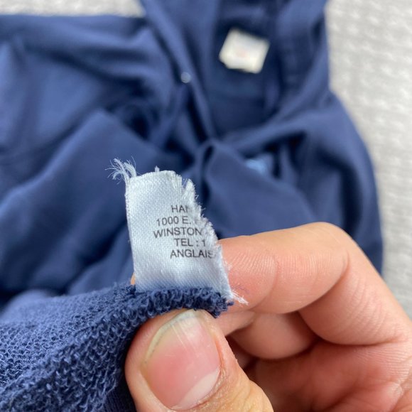 Champion Cropped Cut Off Sweater Women Small S Blue Hoodie Pullover Sweatshirt - Picture 4 of 8